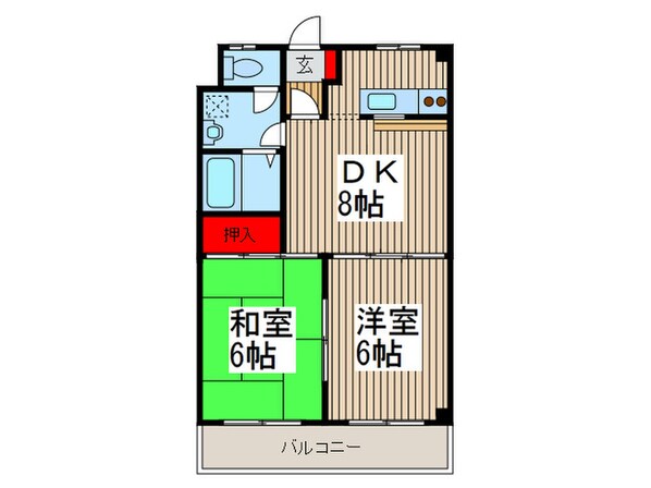 シャルム和広の物件間取画像